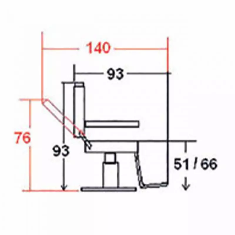 Fotel barberski ARTECNO® HERMES | 4 kolory
