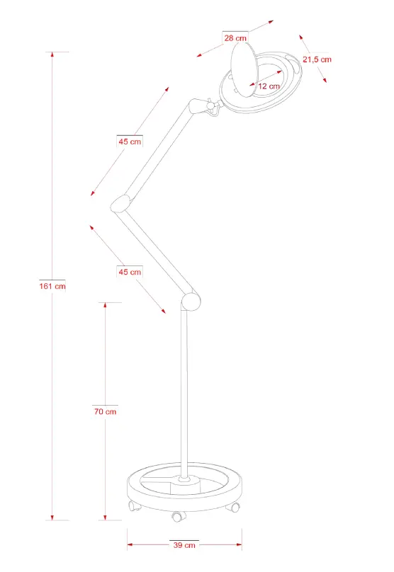 lampa led bezcieniowa WEELKO
