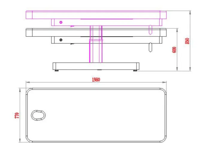 Leżanka kosmetyczna SPA NUUNA® CARE 2