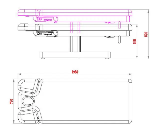 Leżanka kosmetyczna SPA NUUNA® CARE 3