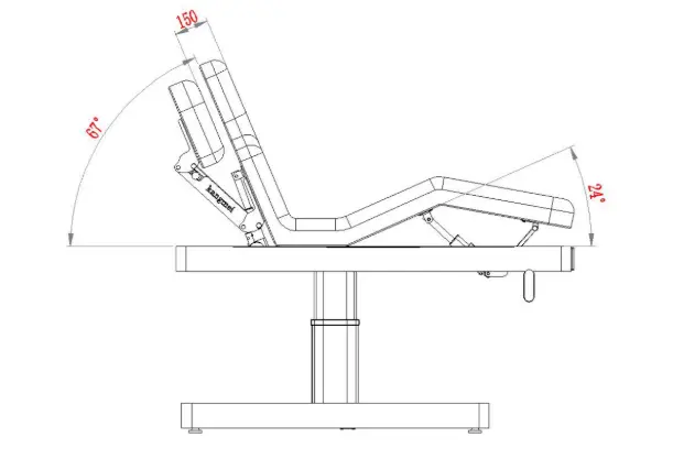 Leżanka kosmetyczna SPA NUUNA® CARE 3