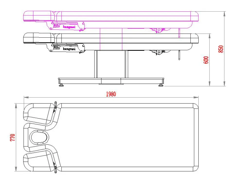 łóżko kosmetyczne PLENIUS