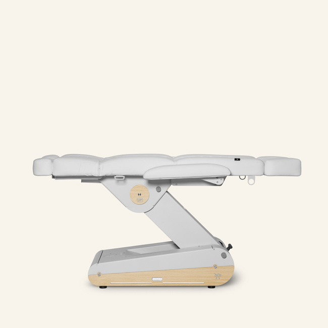 Fotel kosmetyczny NAGGURA® SWOP B4 UP GR z podgrzewanym materacem i tapicerką SOFT PU NAGGURA® SKIN odporną na wirusy, plamy i UV | 3 kolory 