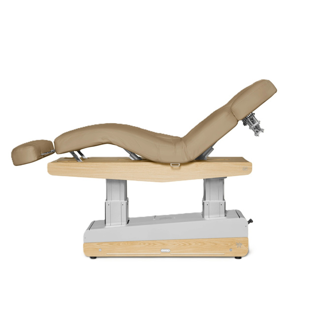 Łóżko kosmetyczne SPA NAGGURA® SWOP S4 GR z podgrzewaniem, tapicerką SOFT PU i podłokietnikami TwinLift®  | gruby i szeroki materac z pianką MEMORY