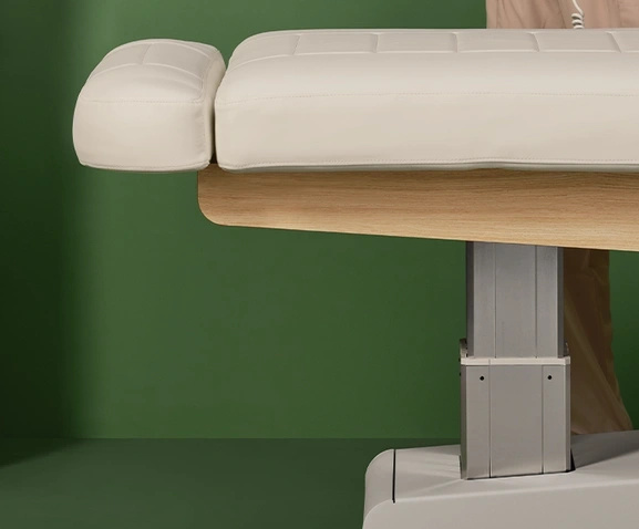 Łóżko kosmetyczne SPA NAGGURA® SWOP S4 GR z podgrzewaniem, tapicerką SOFT PU i podłokietnikami TwinLift®  | gruby i szeroki materac z pianką MEMORY