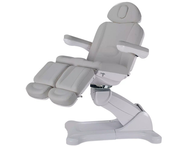 Fotel podologiczno-kosmetyczny obrotowy 120° MEDIZIO EDERA E5 | bez lub z podgrzewanym materacem | wysyłka 24h