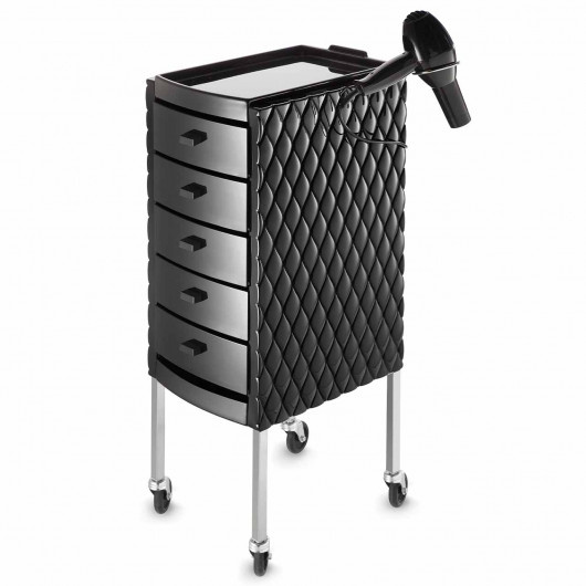 Pomocnik fryzjerski ARTECNO® DECORI z uchwytem na suszarkę | ABS + STAL CHROMOWANA