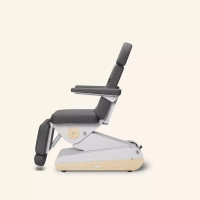 Fotel kosmetyczny NAGGURA® SWOP B4 PRO podświetlany z tapicerką  Naggura® Skin z technologią Permablok 3© odporną na bakterie, plamy i UV | bez lub z podgrzewaniem | Fotel medyczny