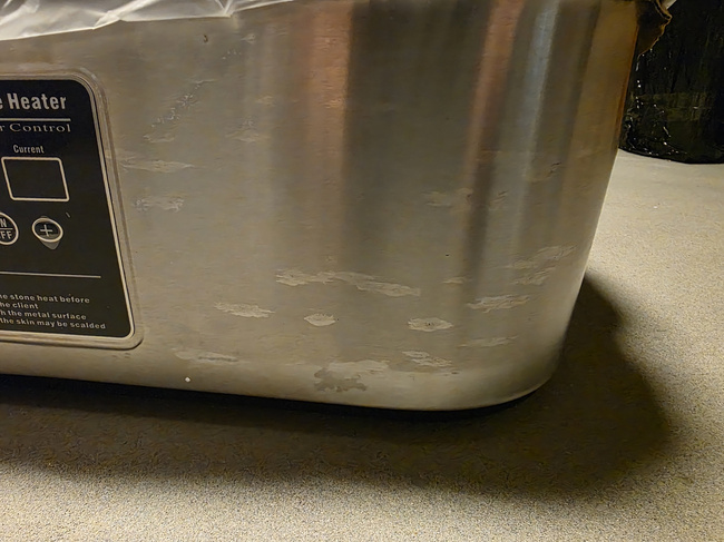 Podgrzewacz WEELKO® CHILL SPA do kamieni do masażu Cyfrowy 18L | uszkodzona obudowa - w pełni sprawny