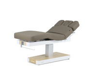 Beżowe łóżko kosmetyczne SPA WEELKO® NUUNA® FEEL 3 z podgrzewanym materacem sterowana pilotem i dotykowym ekranem sterującym