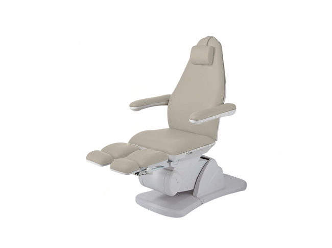 Fotel do pedicure MEDIZIO ASTRO E5 elektryczny bezowy z pilotem ręcznym i nożnym | wysyłka 24h
