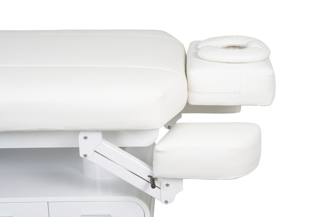 Leżanka kosmetyczna SPA WEELKO® POST z ULTRA KOMFORTOWYM grubym podgrzewanym materacem i szufladami w podstawie