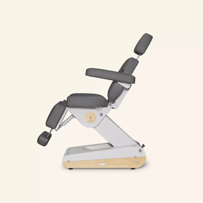 Fotel kosmetyczny NAGGURA® SWOP B4 UP z podgrzewanym materacem z pianką MEMORY i super miękką tapicerką SOFT PU NAGGURA® SKIN | 3 kolory 