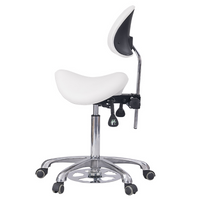 Taboret kosmetyczny WEELKO® NOBLE FEEL ze sterowaniem ręcznym i nożnym