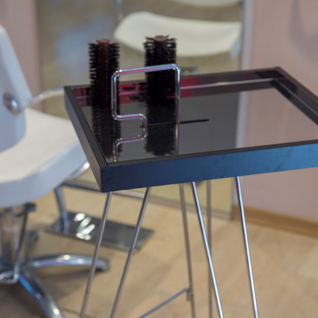 Pomocnik fryzjerski ARTECNO® TRIPED R z drewna | Pomocnik kosmetyczny | ECO LINE