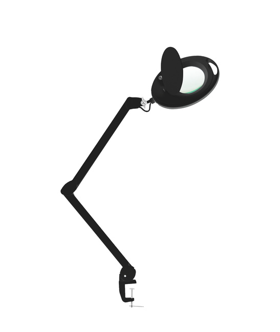 CZARNA lampa lupa WEELKO MEGA+ na statywie BEZCIENIOWA
