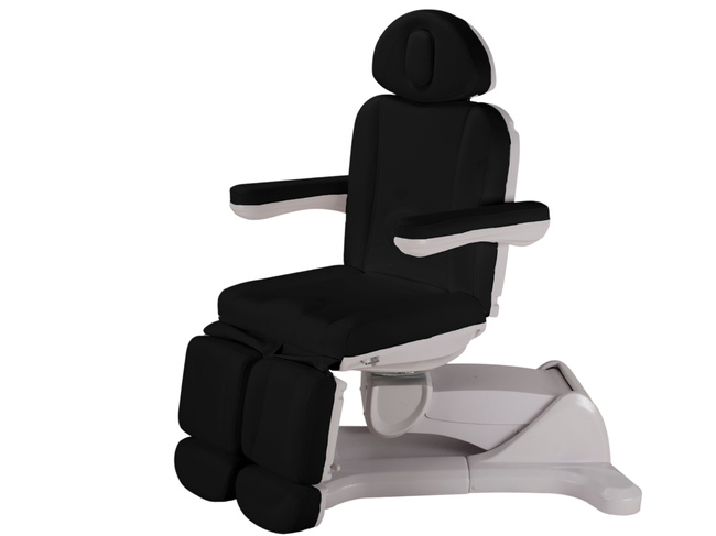 Fotel do pedicure MEDIZIO EDERA E3 z pilotem i podgrzewanym materacem | tapicerka GRAVEL