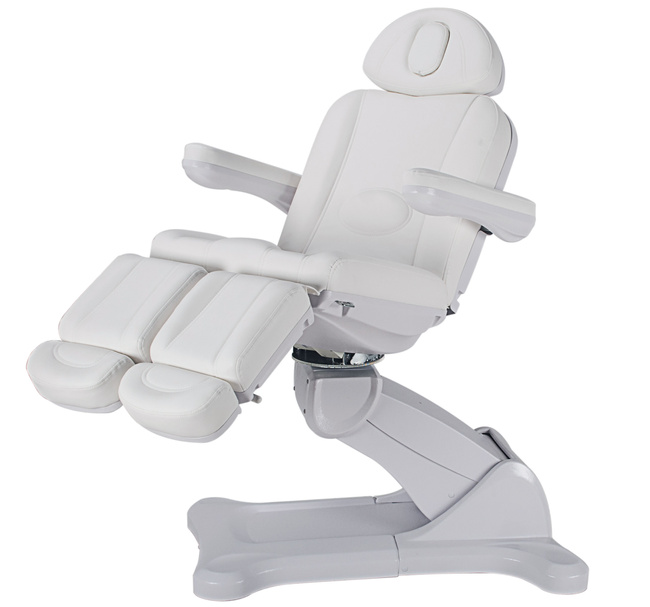 Fotel podologiczny MEDIZIO EDERA E3 obrotowy 120° z pilotem ręcznym i nożnym | PODGRZEWANY MATERAC