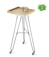 Pomocnik fryzjerski ARTECNO® TRIPED R z drewna | Pomocnik kosmetyczny | ECO LINE