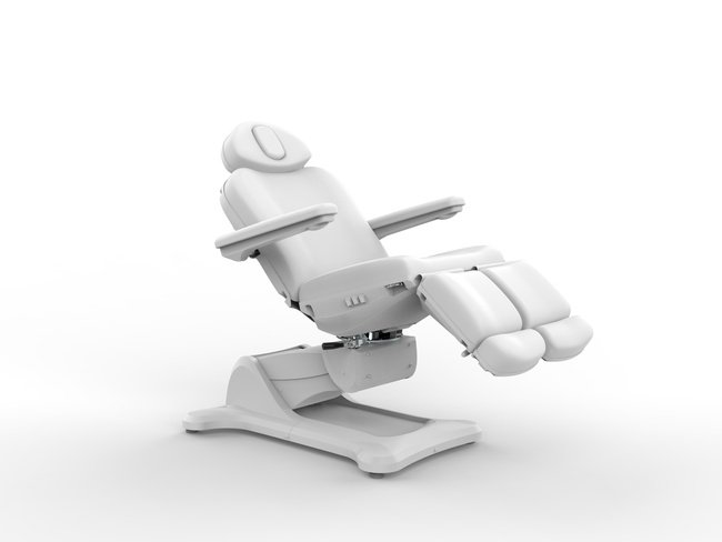 Fotel do pedicure MEDIZIO EDERA E3 biały z podgrzewanym materacem i pilotem