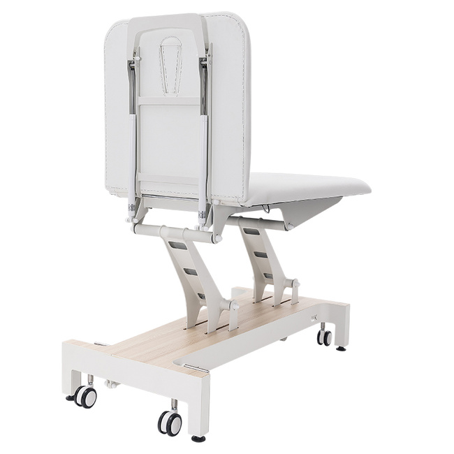 Łóżko kosmetyczne WEELKO® NUUNA® SENSE z uchylnym oparciem w górę i w dół | Leżanka NUUNA® FIZJO