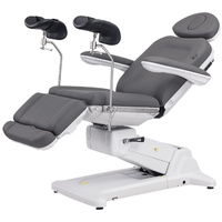 Fotel kosmetyczny WEELKO® SIMUS GYN obrotowy 110° z podpórkami ginekologicznymi i pełno ruchomym zagłówkiem