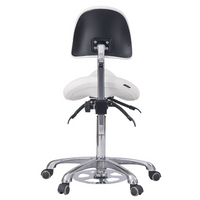 Taboret kosmetyczny WEELKO® NOBLE FEEL ze sterowaniem ręcznym i nożnym