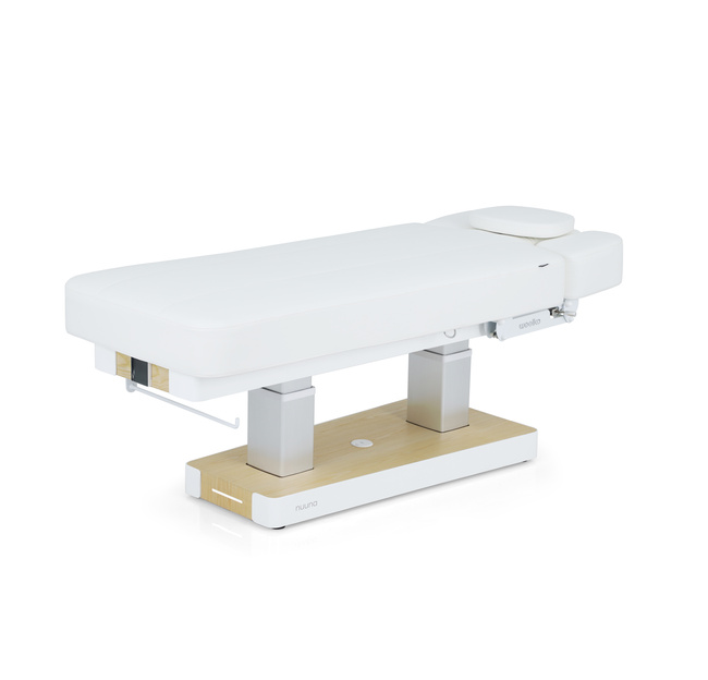 Leżanka kosmetyczna SPA NUUNA® FEEL 4 podgrzewana z podświetlaną podstawą z 16 cm materacem ULTRA COMFY | sterowanie: pilot ręczny + nożny + panel dotykowy