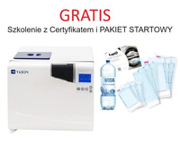 Autoklaw YESON E BLACK z ekranem LCD klasa B z drukarką 8L,12L,18L,22L i PASZPORTEM | GRATIS SZKOLENIE