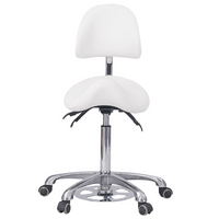 Taboret kosmetyczny WEELKO® NOBLE FEEL ze sterowaniem ręcznym i nożnym