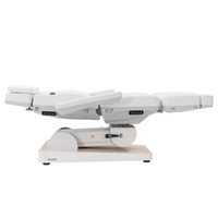 Fotel kosmetyczny WEELKO® NUUNA® CARE 4 PLUS obrotowy 180° z pełno ruchomym zagłówkiem i podświetleniem | bez lub z podgrzewanym materacem