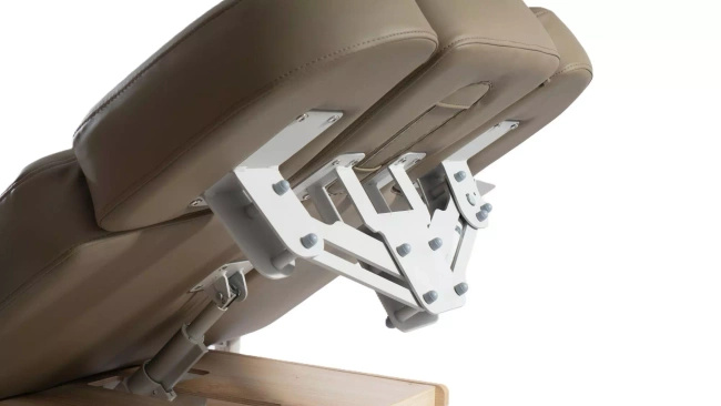 Łóżko kosmetyczne SPA NAGGURA® SWOP S4 GR z podgrzewaniem, tapicerką SOFT PU i podłokietnikami TwinLift®  | gruby i szeroki materac z pianką MEMORY