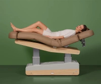 Łóżko kosmetyczne SPA NAGGURA® SWOP S4 GR z podgrzewaniem, tapicerką SOFT PU i podłokietnikami TwinLift®  | gruby i szeroki materac z pianką MEMORY