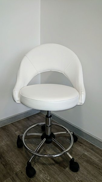 Taboret kosmetyczny ARTECNO® ZENITH | wybierz kolor tapicerki i rodzaj podstawy