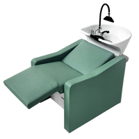 Myjnia fryzjerska ARTECNO® OLIMPO AIR MASSAGE - HEAD SPA z masażem powietrznym, wodospadem dla włosów i elektrycznie wysuwanym podnóżkiem