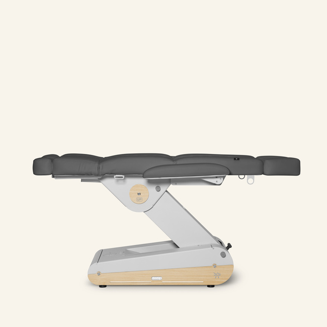 Fotel kosmetyczny NAGGURA® SWOP B4 UP GR z podgrzewanym materacem i tapicerką SOFT PU NAGGURA® SKIN odporną na wirusy, plamy i UV | 3 kolory 