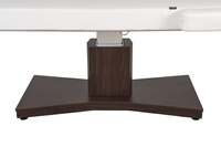 Leżanka kosmetyczna WEELKO® GOID z białym materacem i brązową podstawą