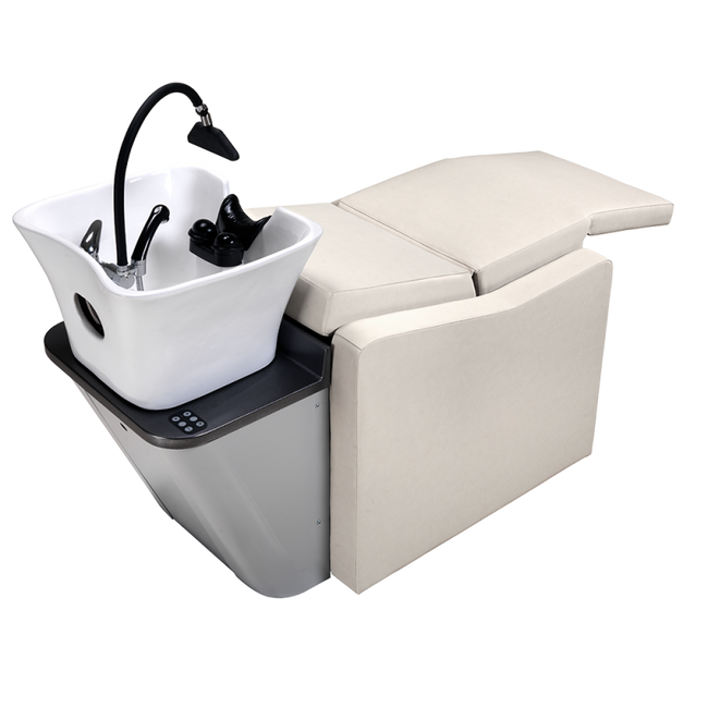 Myjka fryzjerska ARTECNO® OLIMPO SPA SUPER RELAX AIR MASSAGE - HEAD SPA z masażem powietrznym, elektrycznym podnóżkiem i WODOSPADEM z RECYKLINGIEM