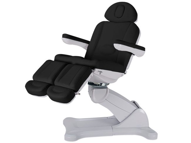 Fotel do pedicure MEDIZIO EDERA E3 z pilotem i podgrzewanym materacem | tapicerka GRAVEL