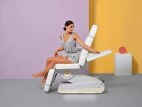 Fotel kosmetyczny NAGGURA® SWOP B4 PRO podświetlany z tapicerką  Naggura® Skin z technologią Permablok 3© odporną na bakterie, plamy i UV | bez lub z podgrzewaniem | Fotel medyczny