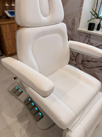 Fotel kosmetyczny DDUUEETT® SAPPHIRE elektryczny obrotowy 240° | fotel wysokiego unoszenia z podgrzewanym materacem