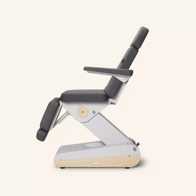 Fotel kosmetyczny NAGGURA® SWOP B4 PRO podświetlany z tapicerką  Naggura® Skin z technologią Permablok 3© odporną na bakterie, plamy i UV | bez lub z podgrzewaniem | Fotel medyczny