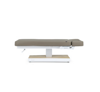 Beżowe łóżko kosmetyczne SPA WEELKO® NUUNA® FEEL 3 z podgrzewanym materacem sterowana pilotem i dotykowym ekranem sterującym