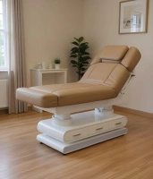 Łóżko kosmetyczne SPA WEELKO® POST z podgrzewanym materacem i wysuwanym podnóżkiem