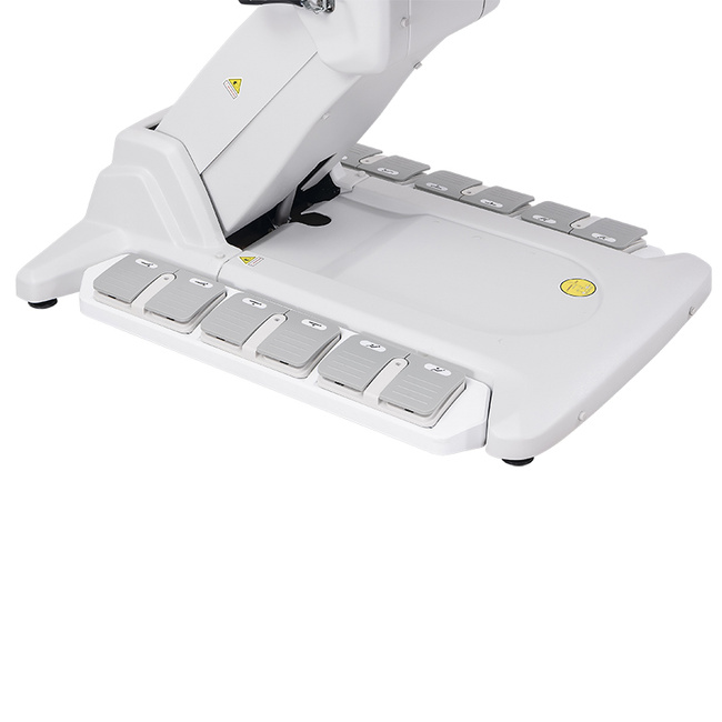 Fotel kosmetyczny WEELKO® SIMUS GYN PLUS obrotowy 110° z podpórkami ginekologicznymi, pełno ruchomym zagłówkiem i sterowaniem nożnym