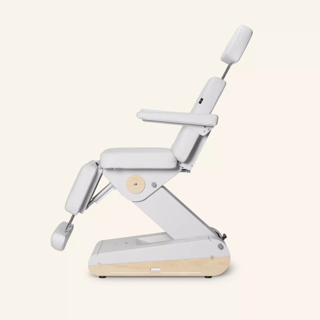 Fotel kosmetyczny NAGGURA® SWOP B4 PRO podświetlany z tapicerką  Naggura® Skin z technologią Permablok 3© odporną na bakterie, plamy i UV | bez lub z podgrzewaniem | Fotel medyczny