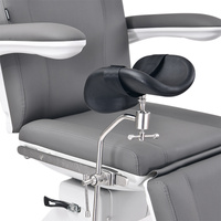 Fotel kosmetyczny WEELKO® SIMUS obrotowy 110° z podpórkami ginekologicznymi i pełno ruchomym zagłówkiem i sterowaniem nożnym