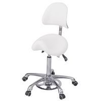 Taboret kosmetyczny WEELKO® NOBLE FEEL ze sterowaniem ręcznym i nożnym