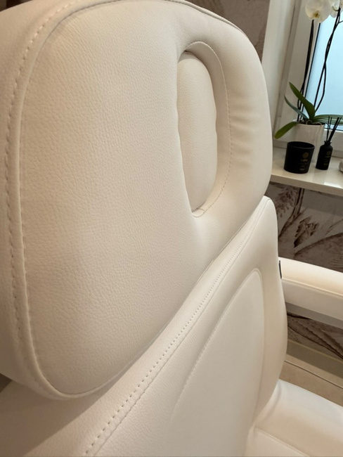 Fotel kosmetyczny DDUUEETT® SAPPHIRE elektryczny obrotowy 240° | fotel wysokiego unoszenia z podgrzewanym materacem