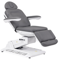 Fotel kosmetyczny WEELKO® SIMUS GYN PLUS obrotowy 110° z podpórkami ginekologicznymi, pełno ruchomym zagłówkiem i sterowaniem nożnym